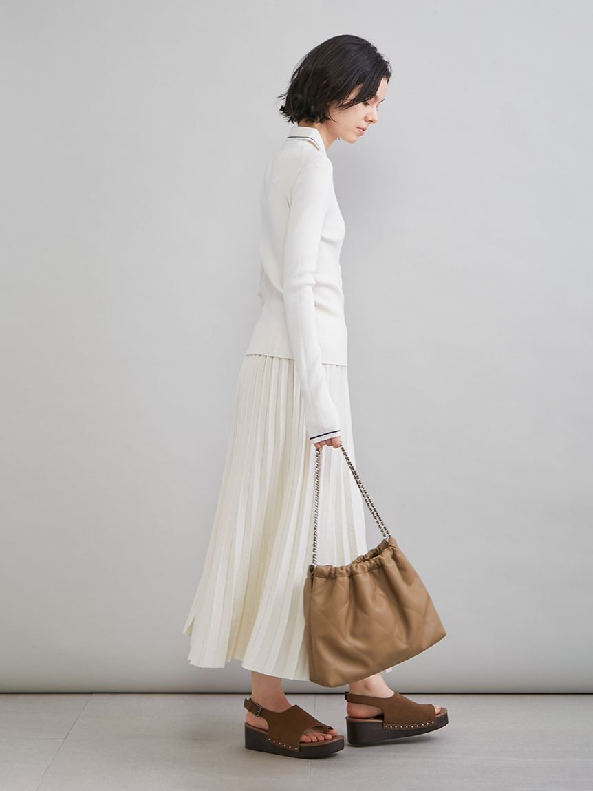 Mila Owen「ニットプリーツスカート」|スカート|