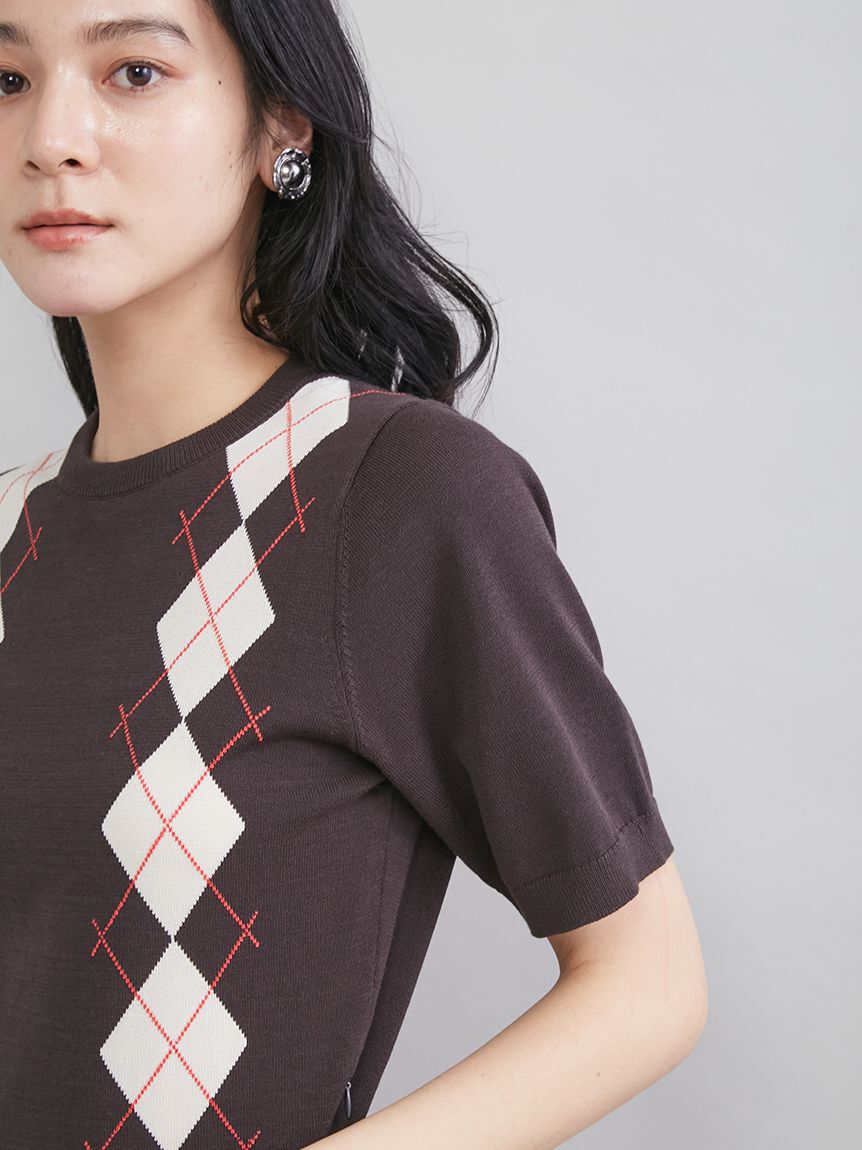 Mila Owen「プリーツスカートニットドッキングワンピース」|ワンピース|