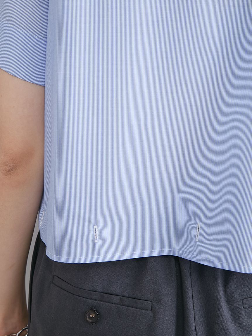 Mila Owen「ストライプセパレートバルーンシャツワンピース」|ワンピース|