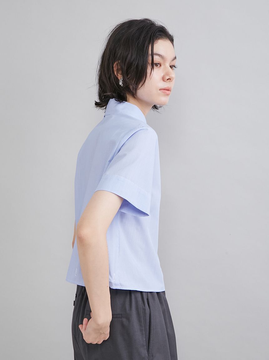 Mila Owen「ストライプセパレートバルーンシャツワンピース」|ワンピース|