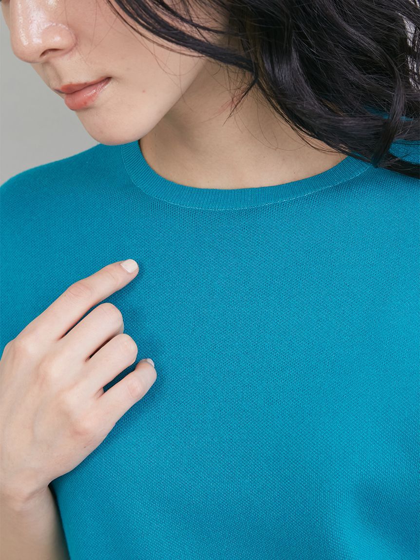 Mila Owen「【ウォッシャブル】ドライタッチ袖リボンニットプルオーバー」|ニット・セーター|