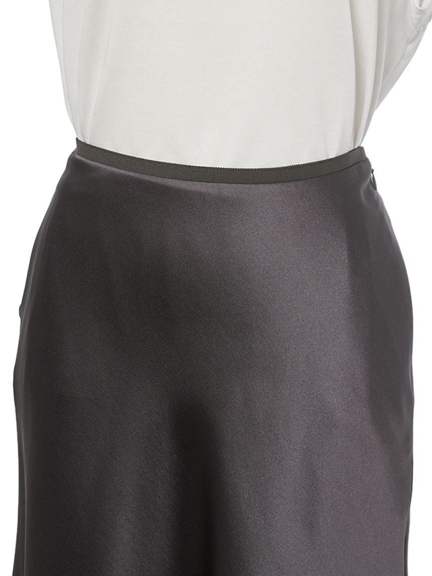 Mila Owen「ウエストグログランサテンナロースカート」|スカート|