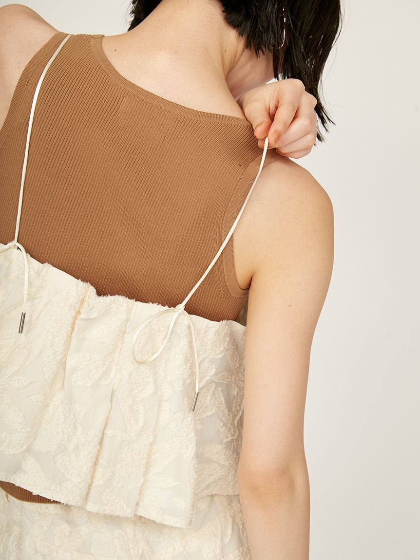 emmi atelier「タックビスチェ」|ベスト・ジレ|