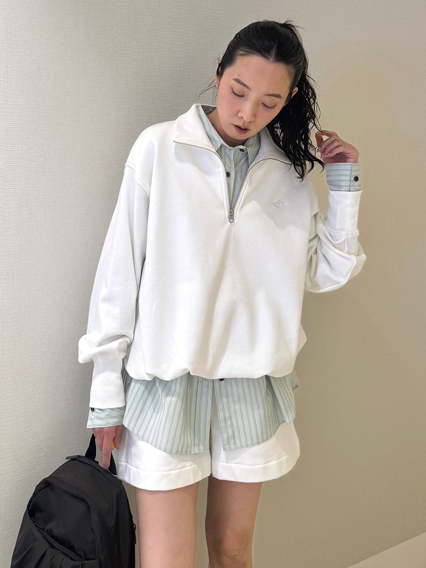 emmi atelier「【em】レイヤードライクスウェットショートパンツ【セットアップ対応】」|その他|