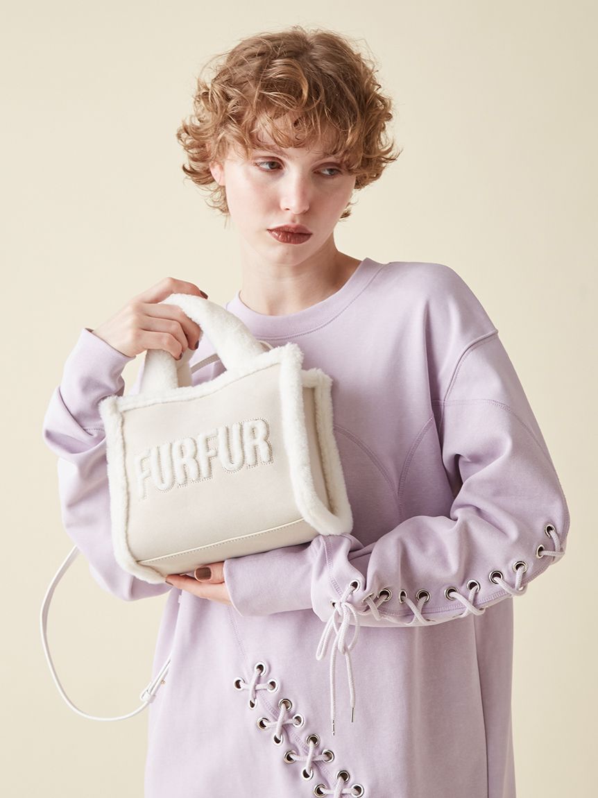 FURFUR「【WEB・一部店舗限定カラー】ムートンロゴトートバッグ」|トートバッグ|
