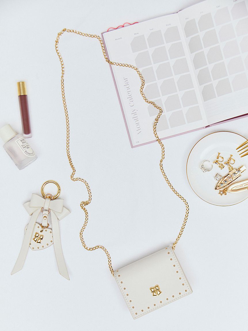 FURFUR「【限定カラー】リボンカシメミニウォレットショルダー」|財布|