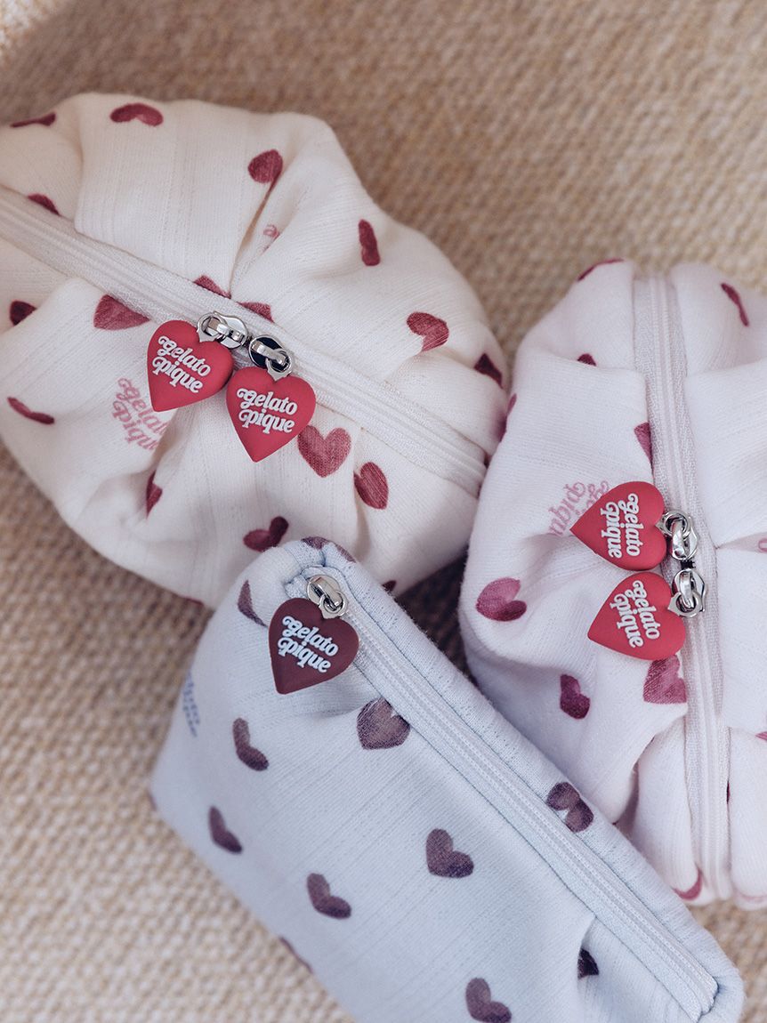 gelato pique「針抜きハート柄ポーチ」|ポーチ|