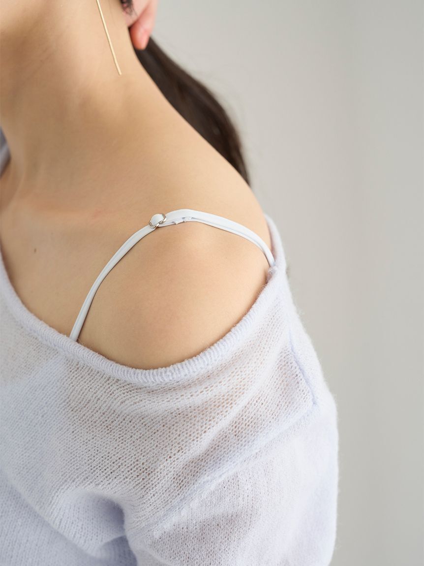 SNIDEL「シアーイレヘムニットコンビワンピース」|ワンピース|