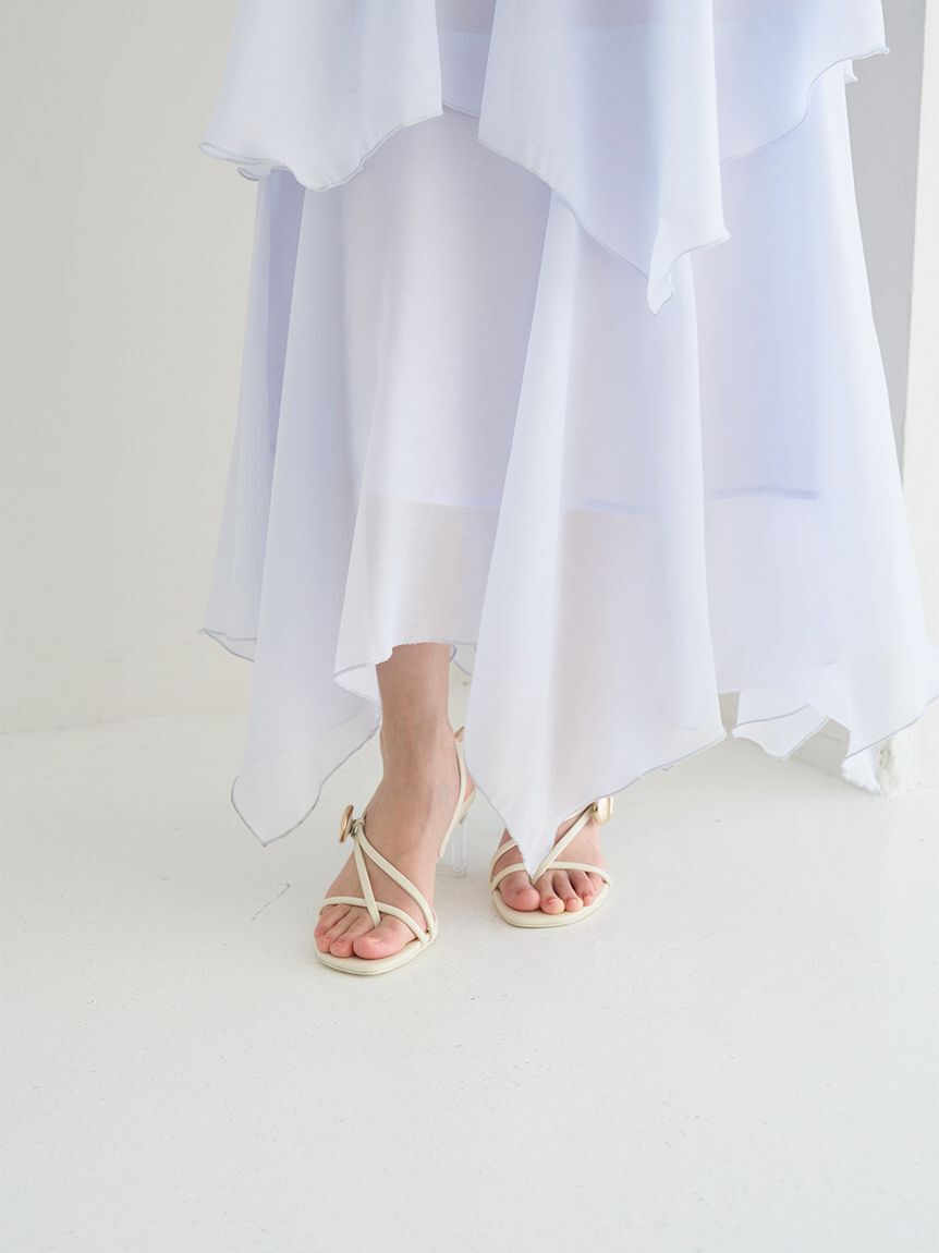 SNIDEL「シアーイレヘムニットコンビワンピース」|ワンピース|