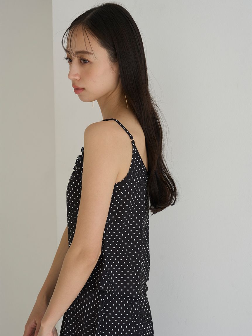 SNIDEL「フリルトリムキャミソール」|キャミソール|