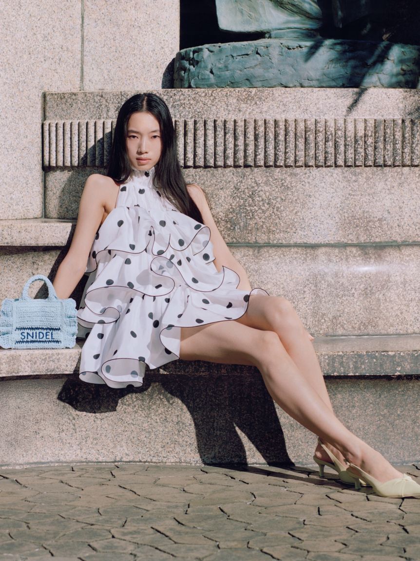 SNIDEL「ブレーズフリルロゴミニショルダー」|ショルダー・メッセンジャー|