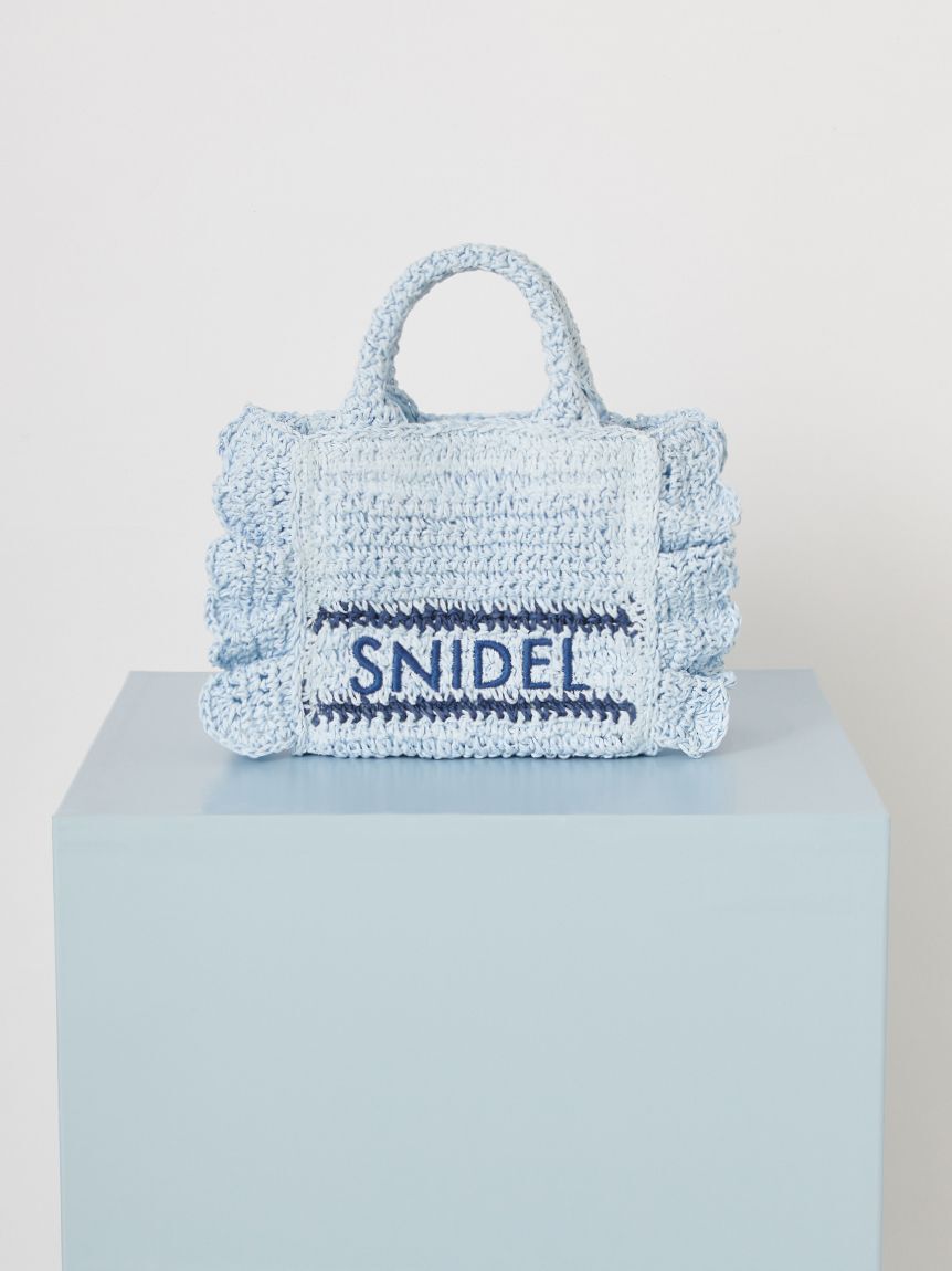 SNIDEL「ブレーズフリルロゴミニショルダー」|ショルダー・メッセンジャー|LBLU