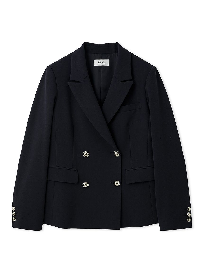 SNIDEL「Sustainableダブルブレストジャケット」|テーラードジャケット|