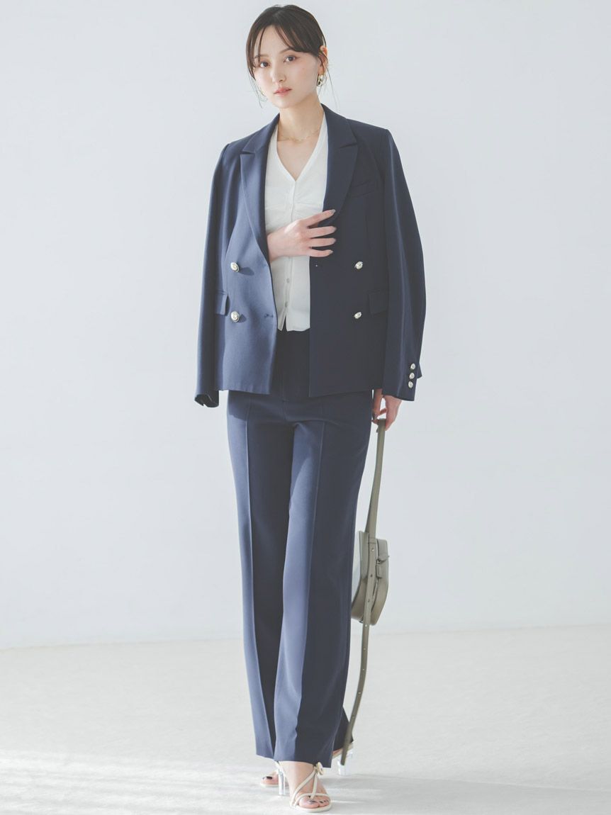 SNIDEL「Sustainableダブルブレストジャケット」|テーラードジャケット|