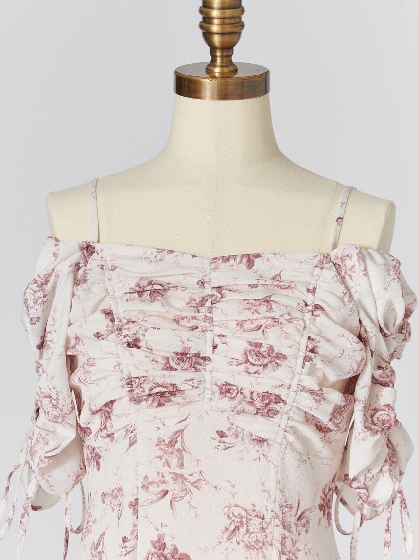 SNIDEL「【WEB限定/ROSE Collection】ROSEプリントワンピース」|ワンピース|