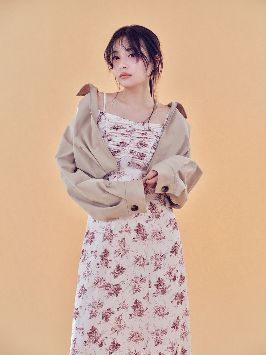 SNIDEL「【WEB限定/ROSE Collection】ROSEプリントワンピース」|ワンピース|