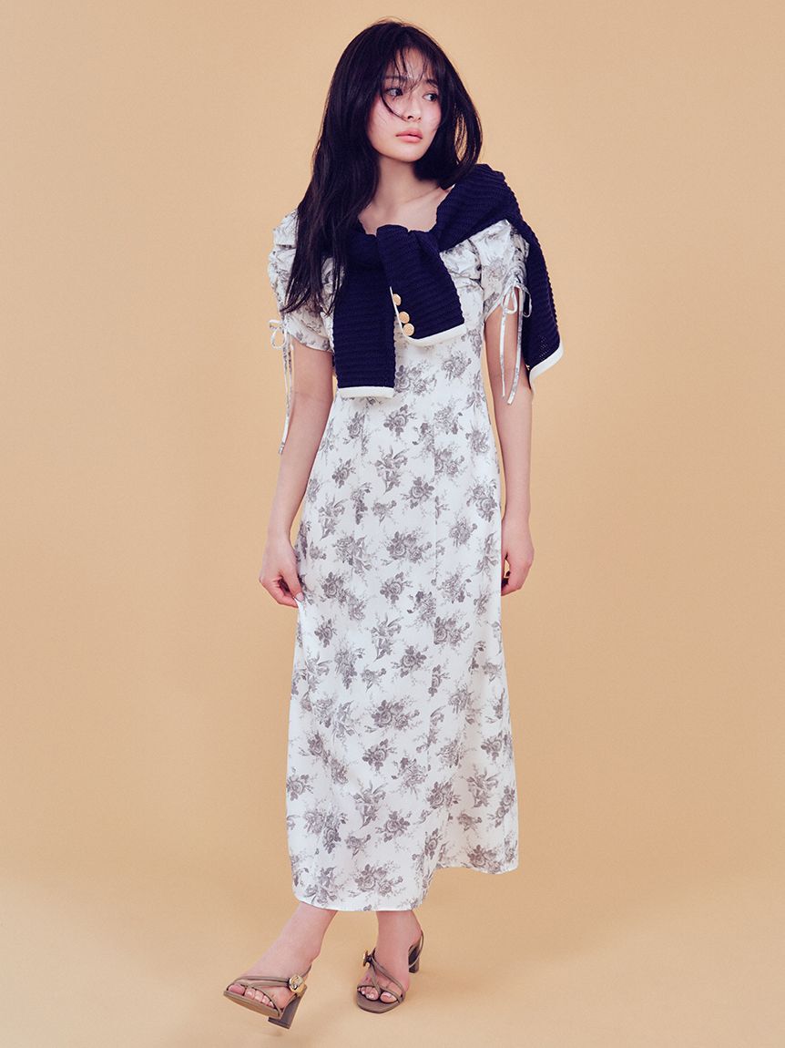 SNIDEL「【WEB限定/ROSE Collection】ROSEプリントワンピース」|ワンピース|
