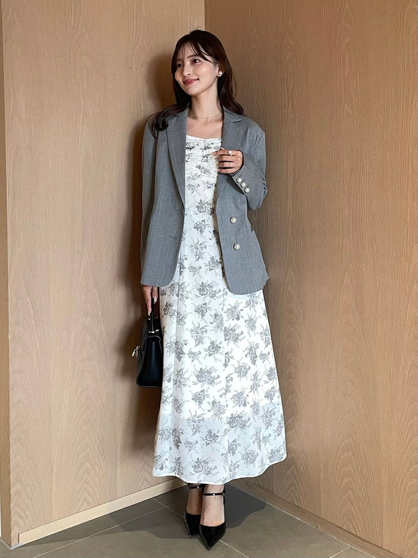 SNIDEL「【WEB限定/ROSE Collection】ROSEプリントワンピース」|ワンピース|