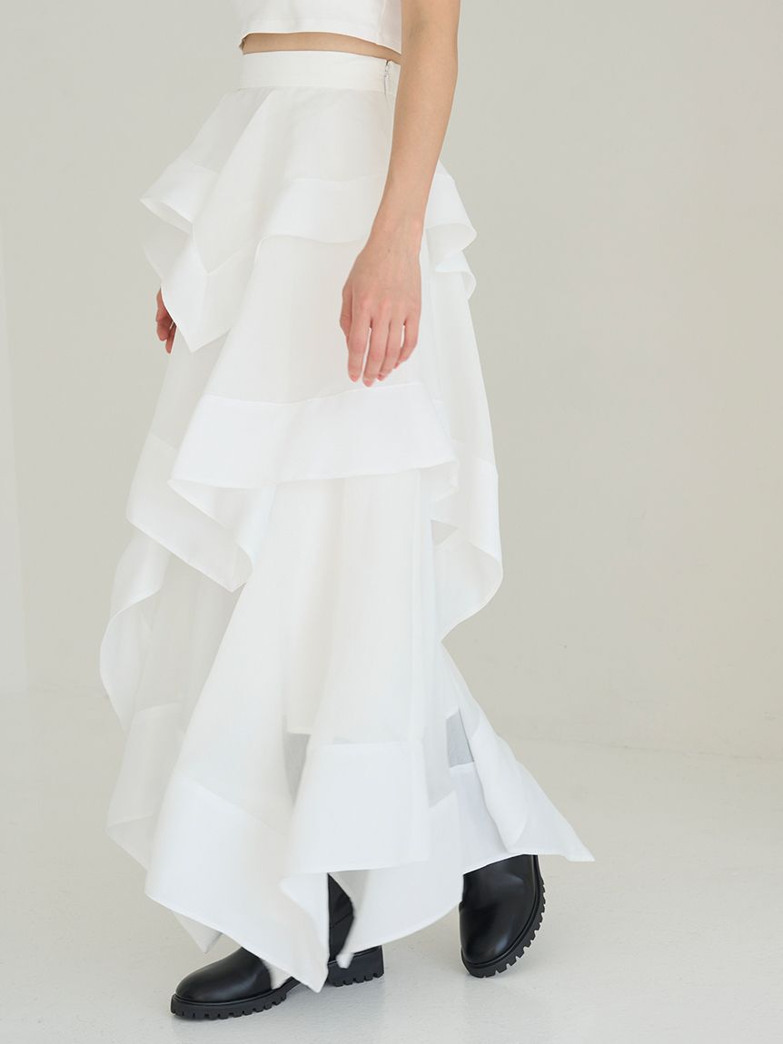 SNIDEL「イレヘムティアードスカート」|スカート|