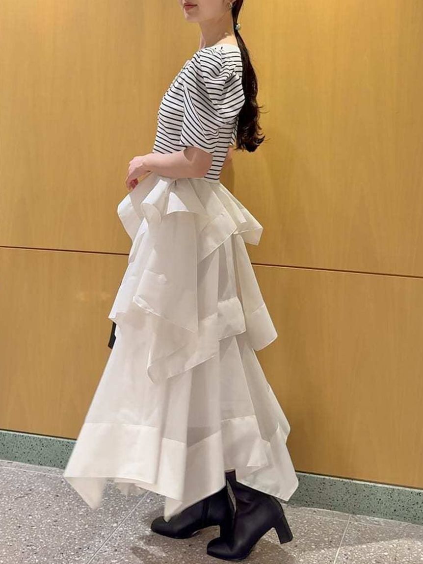 SNIDEL「イレヘムティアードスカート」|スカート|