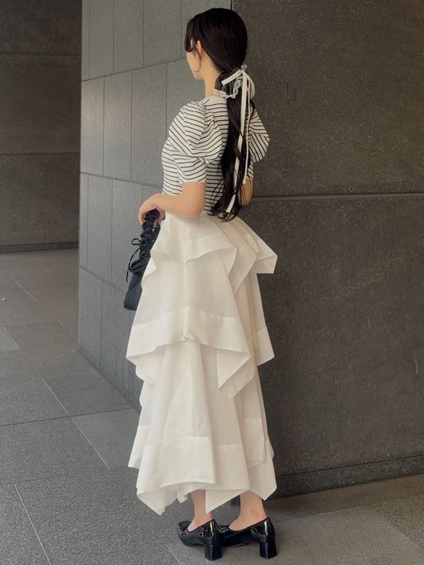 SNIDEL「イレヘムティアードスカート」|スカート|