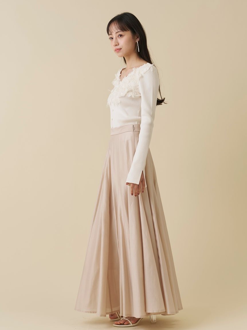 SNIDEL「シアーフレアスカート」|スカート|