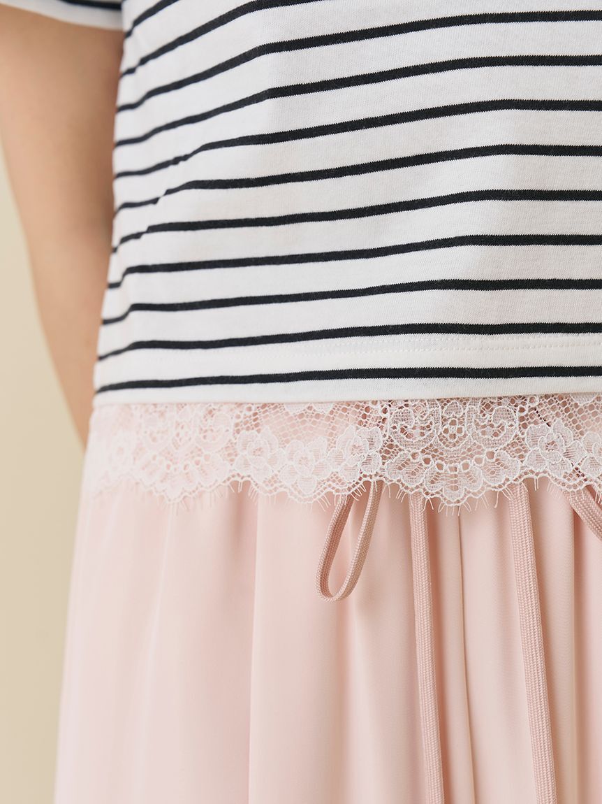 SNIDEL「【Chacott】コラボレーストリムTシャツ」|Tシャツ・カットソー|