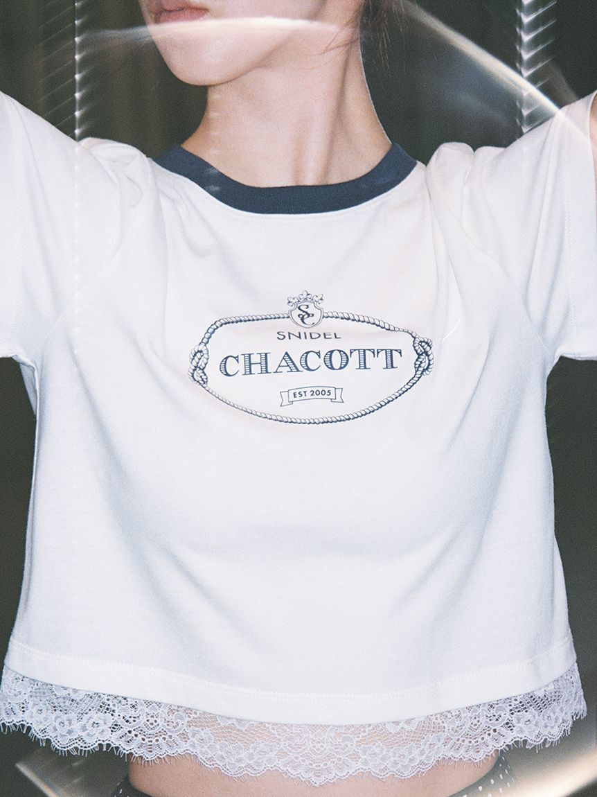 SNIDEL「【Chacott】コラボレーストリムTシャツ」|Tシャツ・カットソー|