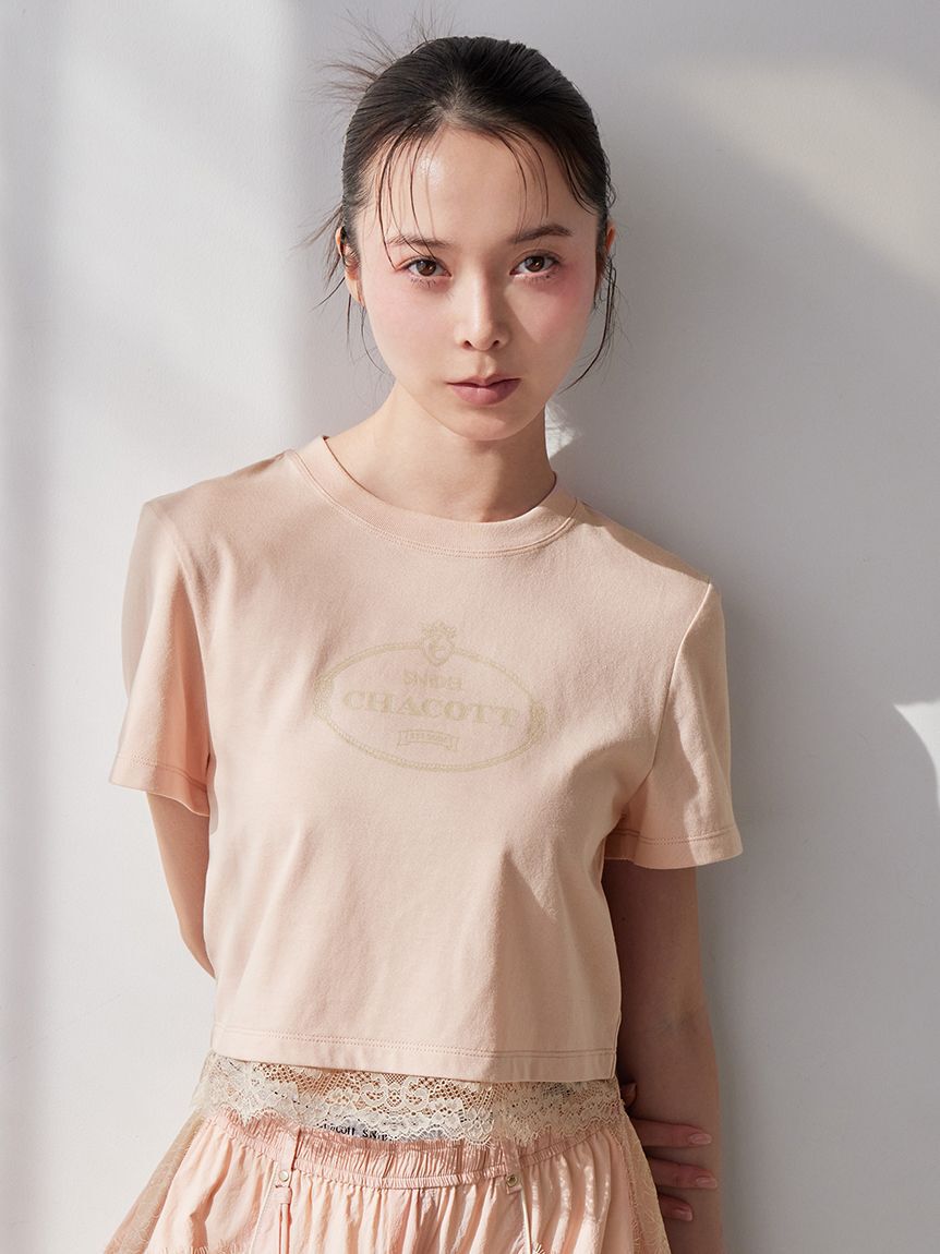 SNIDEL「【Chacott】コラボレーストリムTシャツ」|Tシャツ・カットソー|PNK