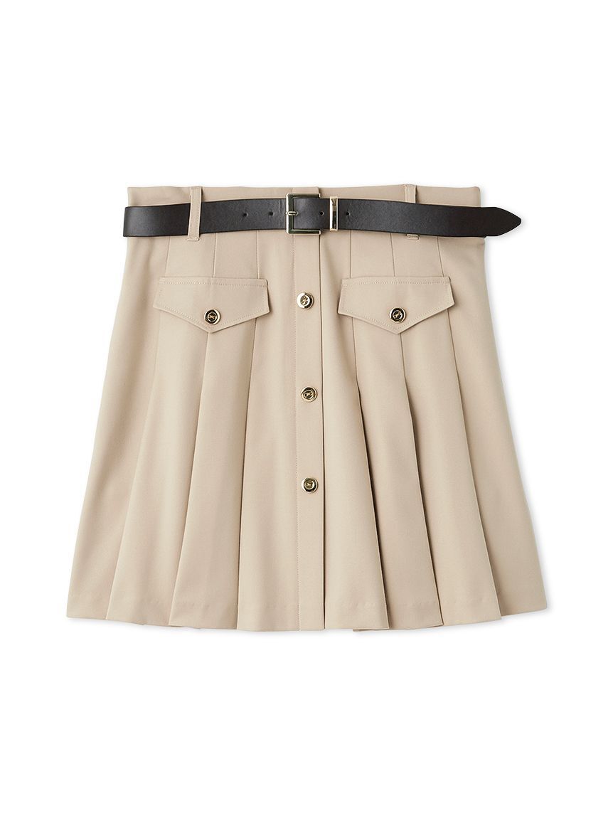 LILY BROWN「ベルト付きプリーツスカショーパン」|その他|