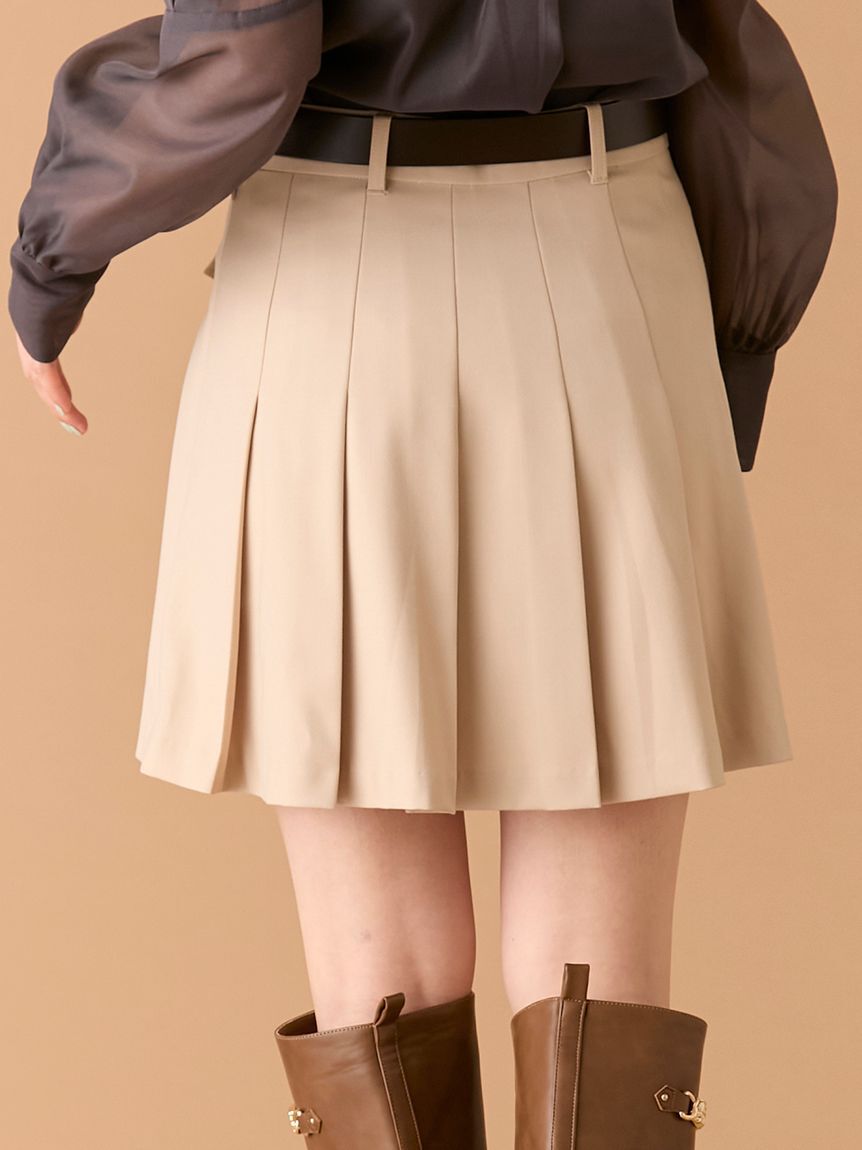 LILY BROWN「ベルト付きプリーツスカショーパン」|その他|