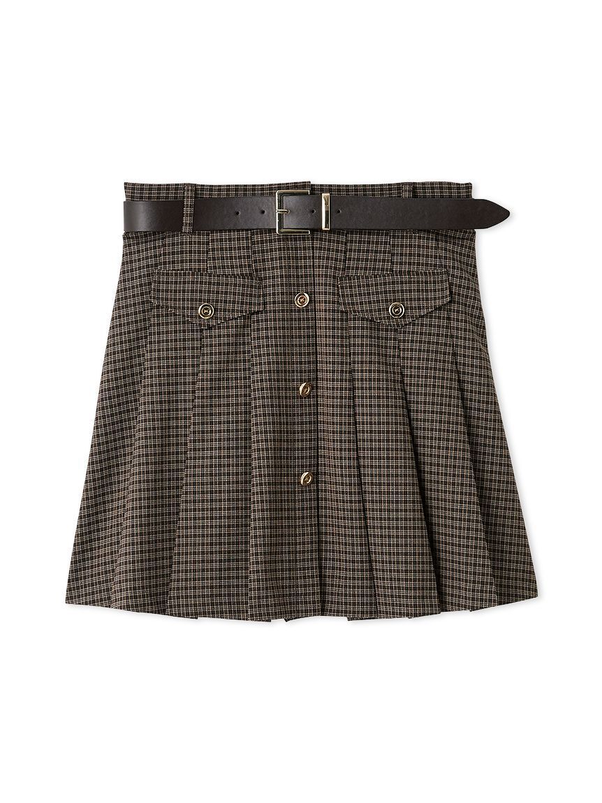 LILY BROWN「ベルト付きプリーツスカショーパン」|その他|CHECK