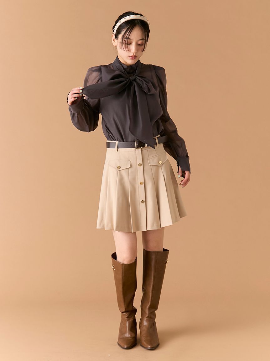 LILY BROWN「ビックボウタイブラウス」|シャツ・ブラウス|