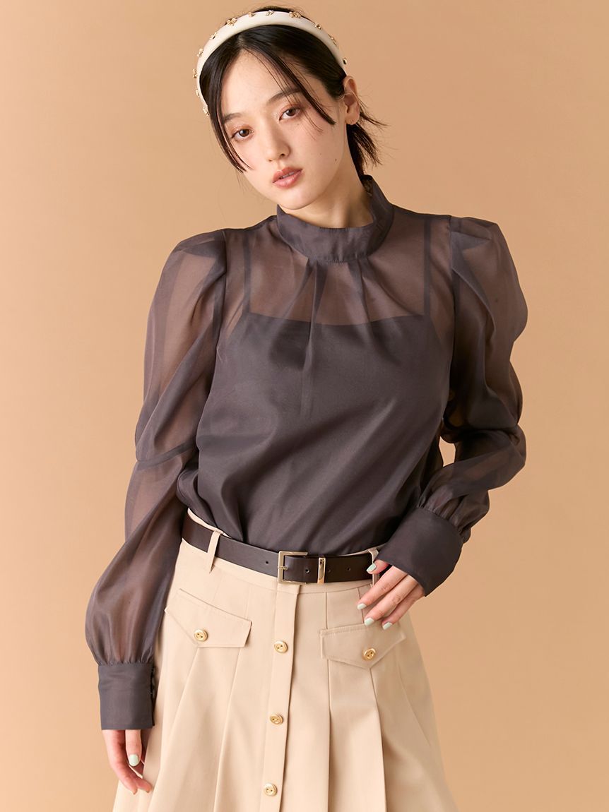 LILY BROWN「ビックボウタイブラウス」|シャツ・ブラウス|