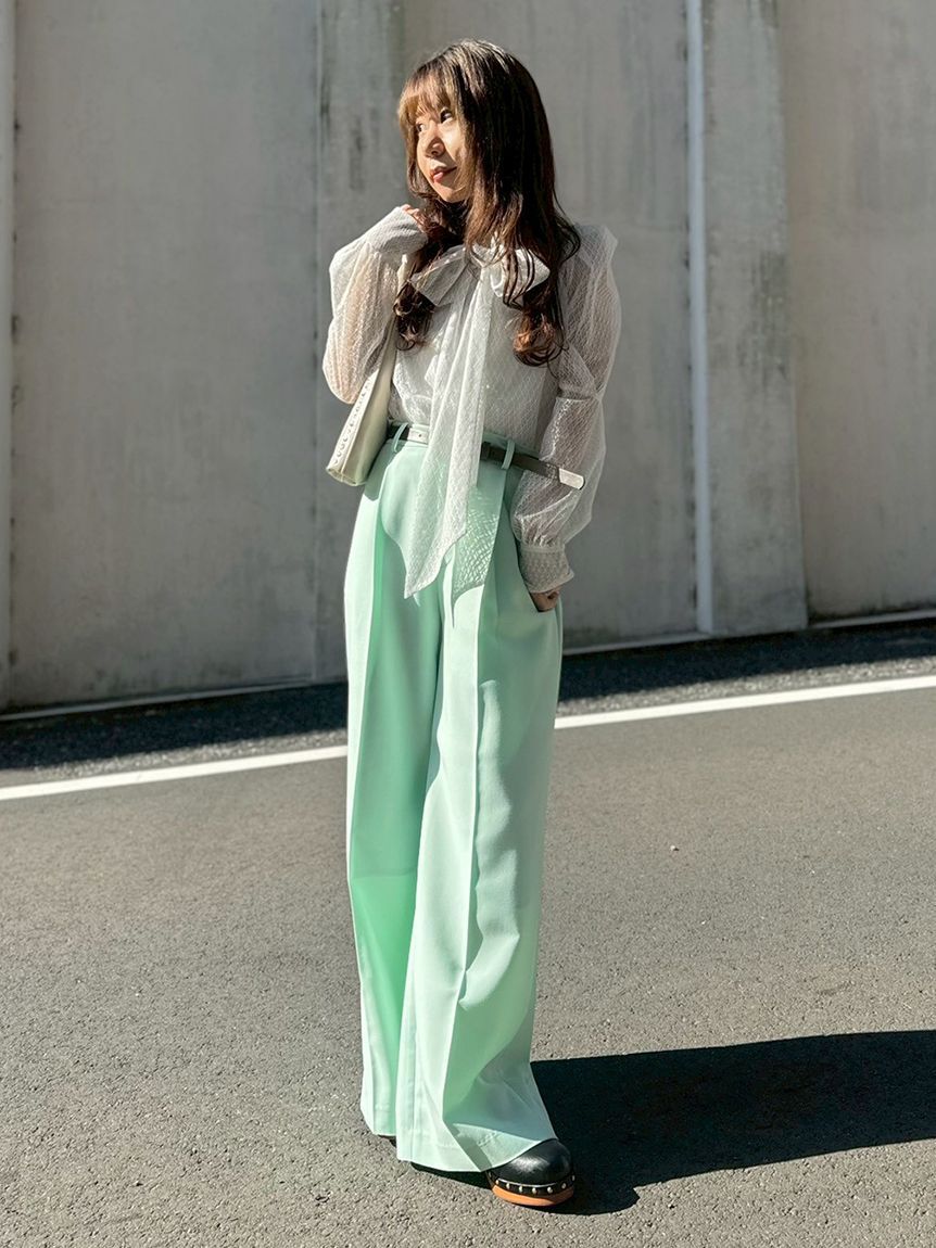 LILY BROWN「ビックボウタイブラウス」|シャツ・ブラウス|