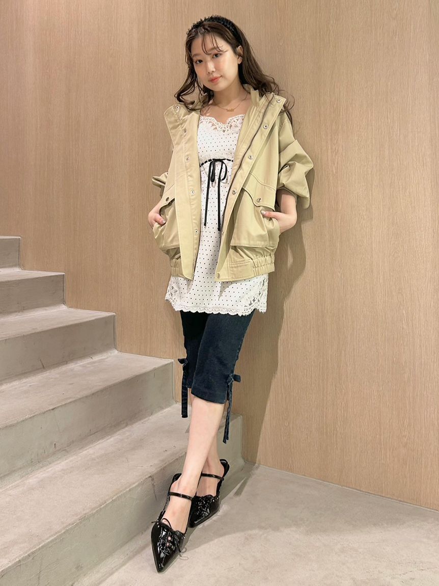 LILY BROWN「サイドリボンカプリパンツ」|その他|