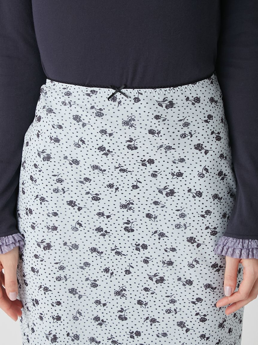 LILY BROWN「プリントシフォンバイアスミディスカート」|スカート|