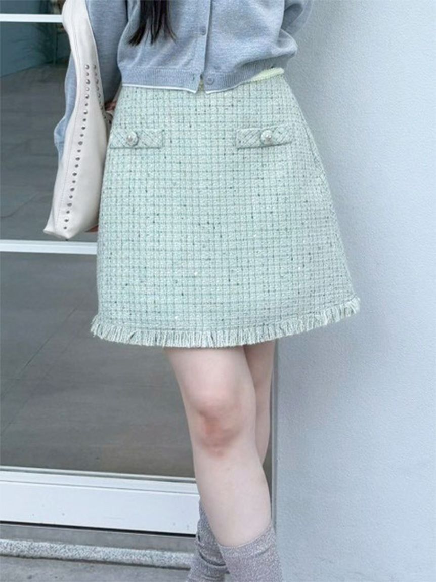 LILY BROWN「ツイードミニスカート」|スカート|