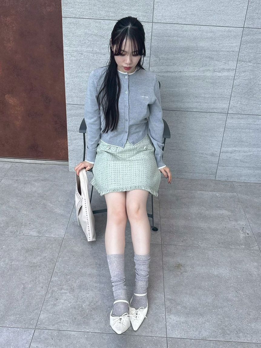 LILY BROWN「ツイードミニスカート」|スカート|