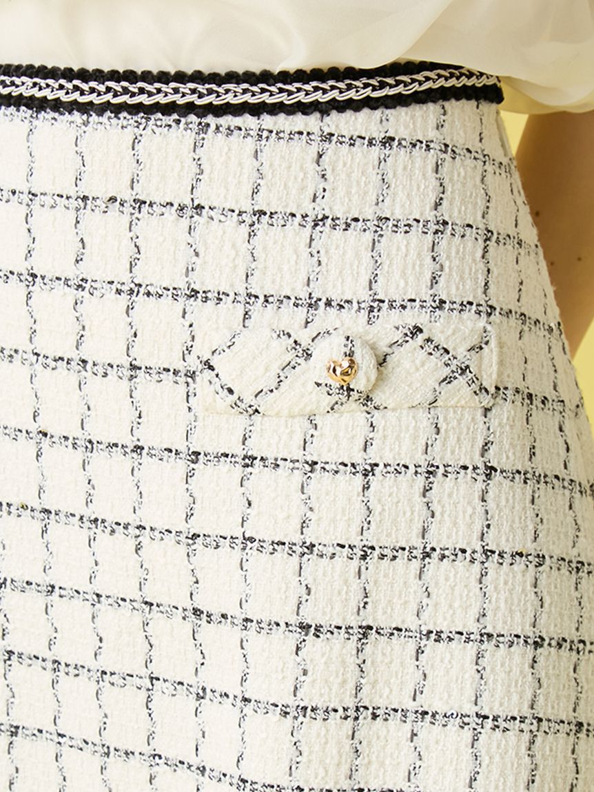 LILY BROWN「ツイードミニスカート」|スカート|