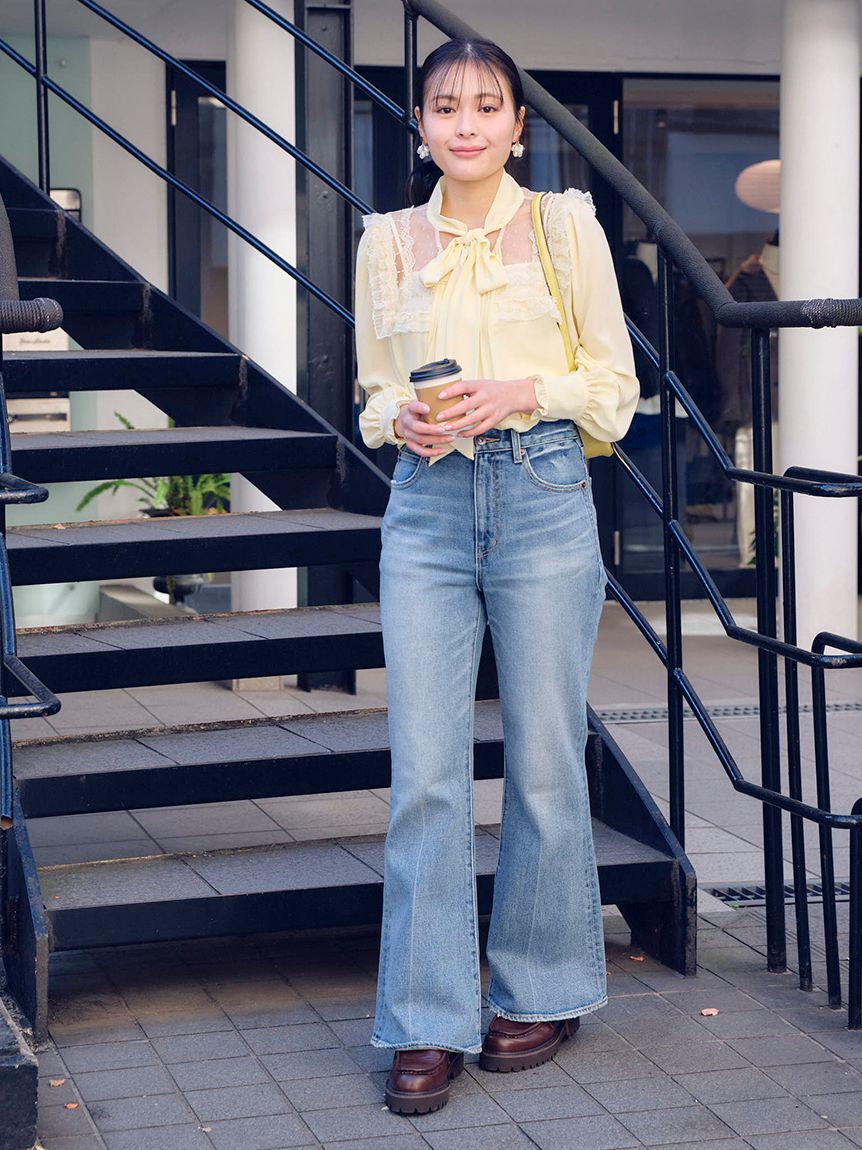 LILY BROWN「ヴィンテージライクボウタイブラウス」|シャツ・ブラウス|