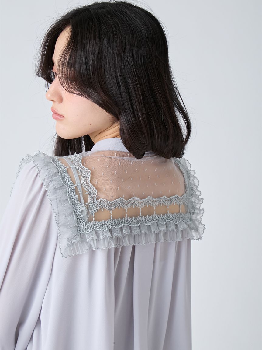 LILY BROWN「ヴィンテージライクボウタイブラウス」|シャツ・ブラウス|