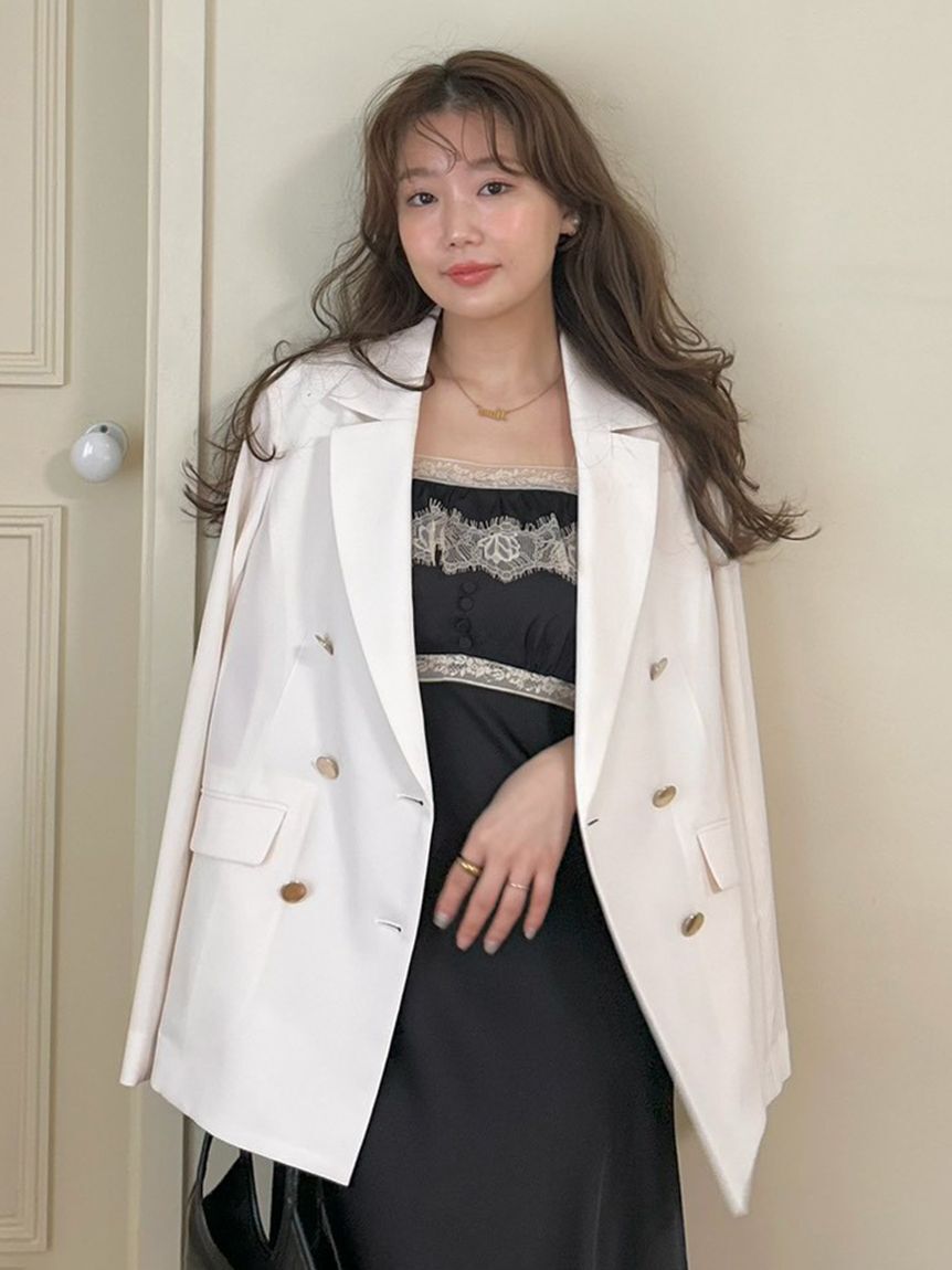 LILY BROWN「アンコンダブルブレストジャケット」|テーラードジャケット|