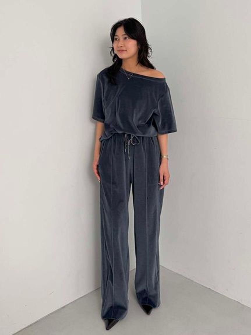 styling/「【WEB限定カラーあり】【セットアップ対応】ドローコードベロアパンツ」|その他|DBLU