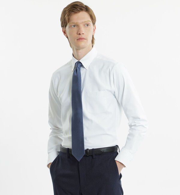 MACKINTOSH PHILOSOPHY「【TROTTER with MOONRAKERS(R)】 トロッターボタンダウンシャツ 「カミフ(R)2.0」オックス」|シャツ・ブラウス|ホワイト