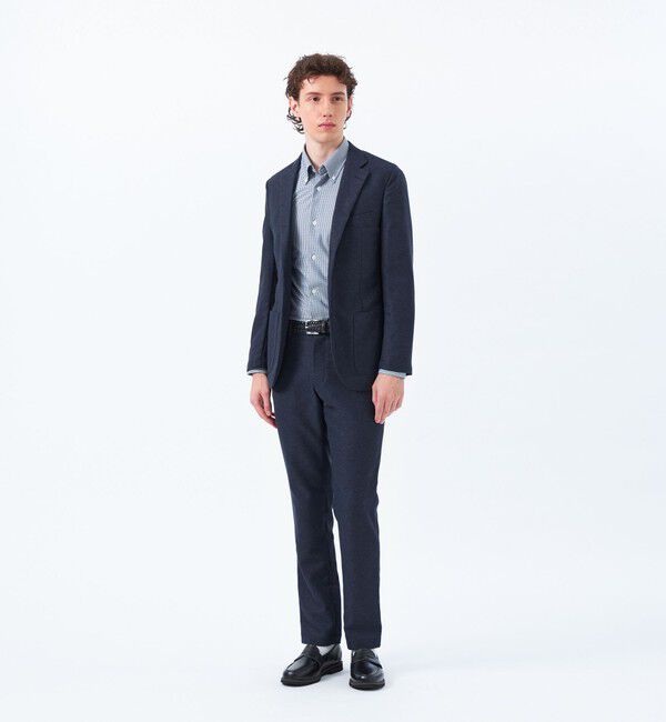 MACKINTOSH PHILOSOPHY「テーラードジャージージャケット 杢カラミストレッチ」|テーラードジャケット|