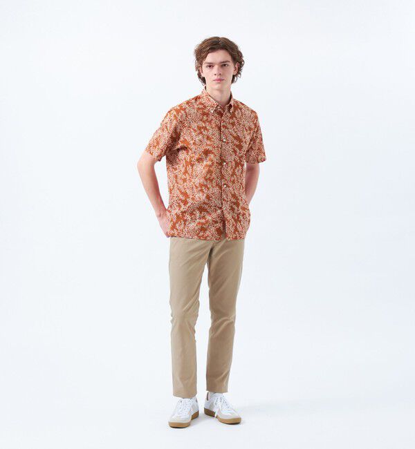 MACKINTOSH PHILOSOPHY「半袖ボタンダウンシャツ ミラクルウェーブ」|シャツ・ブラウス|