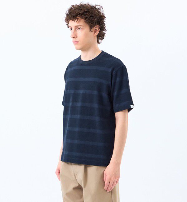 MACKINTOSH PHILOSOPHY「ポップコーンシャドーボーダー クルーネックTシャツ」|Tシャツ・カットソー|