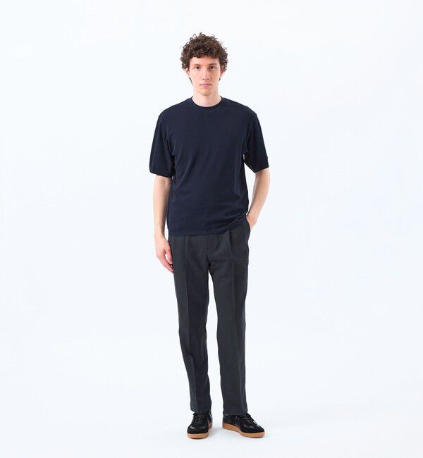 MACKINTOSH PHILOSOPHY「30/1ミニカノコ クルーネック半袖ニットTシャツ」|ニット・セーター|