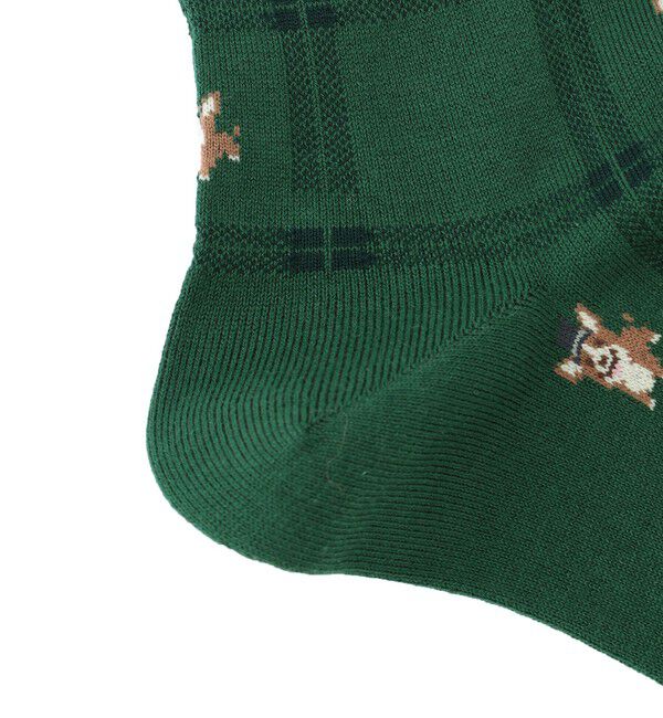 MACKINTOSH PHILOSOPHY「コーギー&times;チェック カジュアルソックス」|ソックス|